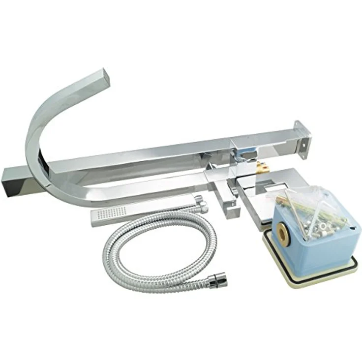 PaulGurkes Standarmatur PGVMSTAND, Einhandmischer mit Handbrause, verchromt, aus massivem Messing – Bild 4