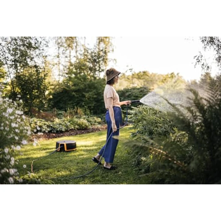 Fiskars X-series Automatische Schlauchtrommel XL, 25 m Schlauchlänge, 360°-Drehung, leicht manövrierbar, inkl. Zubehör – Bild 12