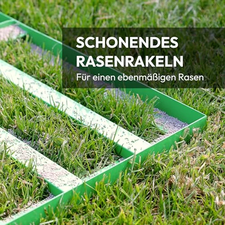 NovaTerra Rasen-Nivellierrechen 75x35cm, mit 200 cm langem Metallstiel, ideal zur Rasenpflege und Sandverteilung – Bild 7