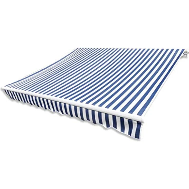 vidaXL Markisenbespannung Canvas Blau &amp, Weiß 350×250 cm – Bild 3