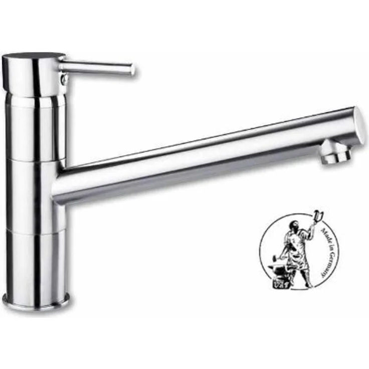 Quellmalz VAF Einhebelmischer 8810.00, Küchenarmatur mit langlebiger Keramikkartusche und glänzendem Chrom Design – Bild 1