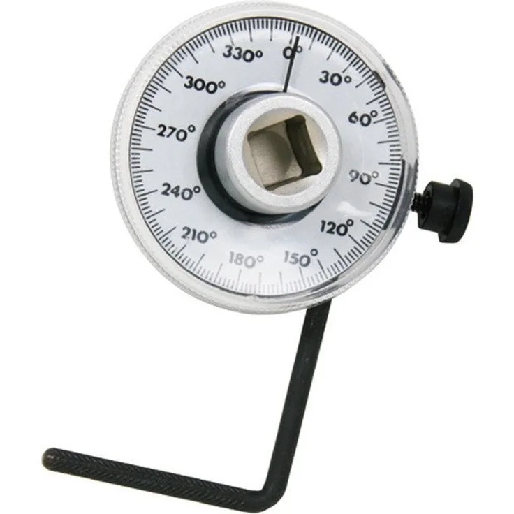 JONNESWAY Winkelmesser AG010147, 1/2-Zoll-Griff mit 2-Grad-Winkelskala, chrom-vanadium Stahl