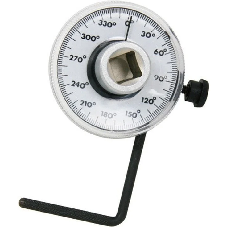 JONNESWAY Winkelmesser AG010147, 1/2-Zoll-Griff mit 2-Grad-Winkelskala, chrom-vanadium Stahl