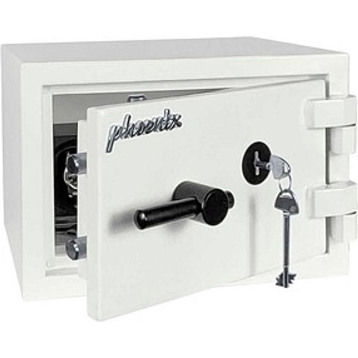 Phoenix Tresor FORTRESS, Sicherheitsstufe S2 nach EN14450, Feuerschutz, signalweiß, 37,0 x 31,0 x 25,0 cm, 10,0 l Volumen