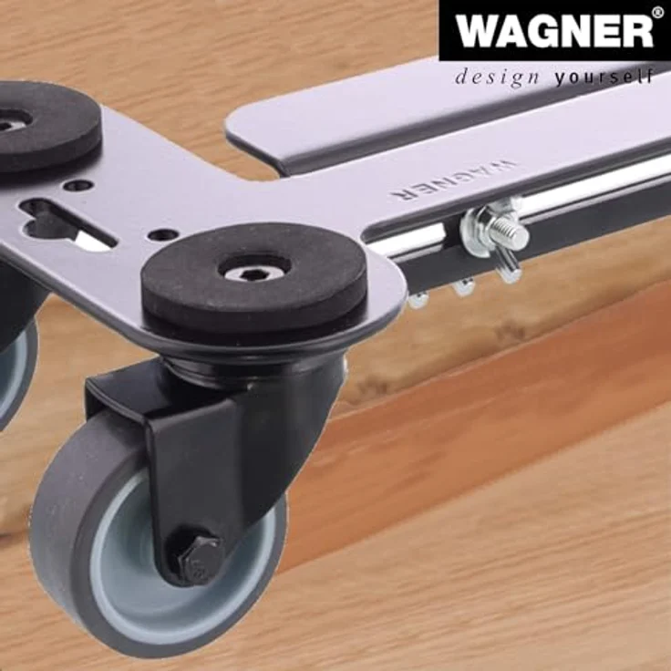 WAGNER Transportroller, Möbelroller aus beschichtetem Industriestahl mit ausziehbarer Ladefläche (59-86 cm), Tragkraft 250 kg, flexibel anpassbar – Bild 5