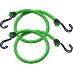 Master Lock 3021EURDAT Gummi-Spannseile mit Haken, 80 cm langes Spannseil, Set mit 2 Spannseilen