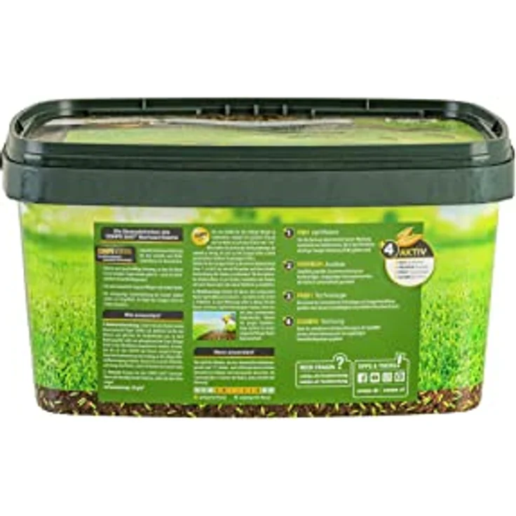 COMPO SAAT Nachsaat-Rasen, 2 kg Eimer für 100 qm – Bild 8
