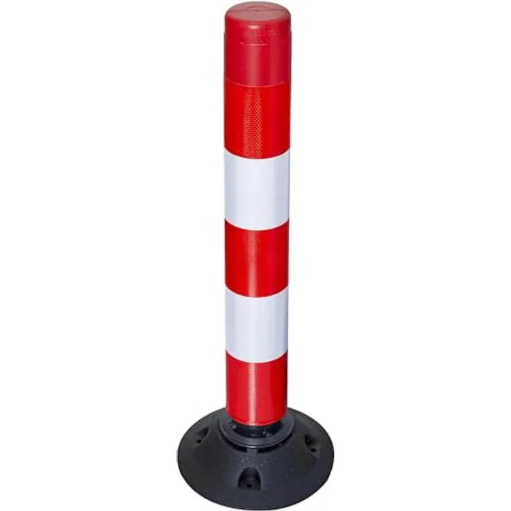 kaiserkraft | LeitPin 760 mm | rot/weiß reflektierend, Warnschild mit unübertroffener Retroreflexion