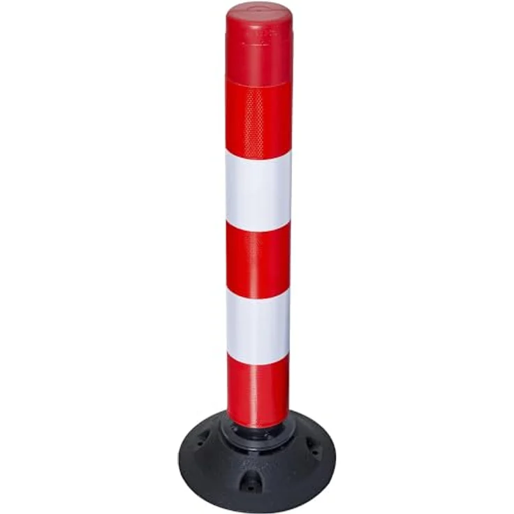 kaiserkraft | LeitPin 760 mm | rot/weiß reflektierend, Warnschild mit unübertroffener Retroreflexion – Bild 1
