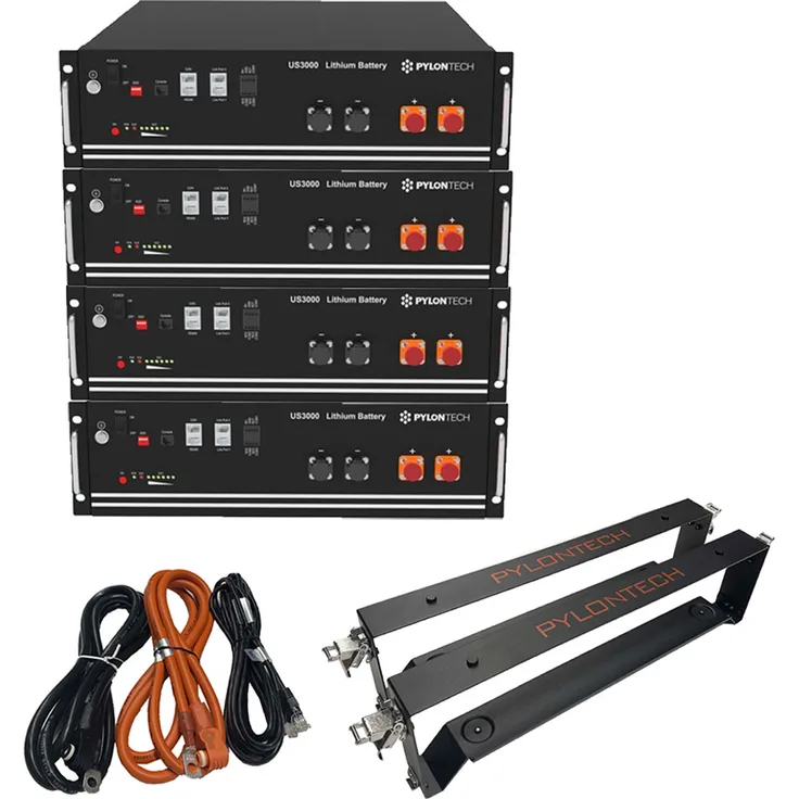 Pylontech 14 kWh Solarspeicher LiFePo4 mit BMS und Kabel
