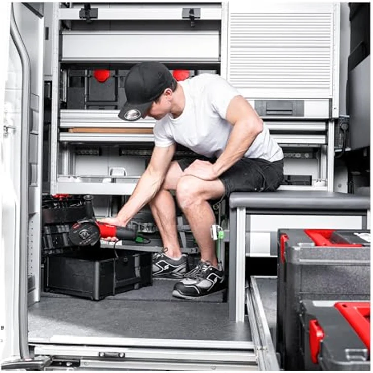 Stier Systainer³ II Black Edition, Werkzeugkoffer mit intelligentem Stapelsystem und nachhaltigem Design – Bild 4