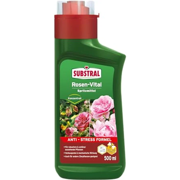 Substral Rosen-Vital mit Anti-Stress-Formel, 500ml, Blumendünger für schöne Rosen – Bild 1