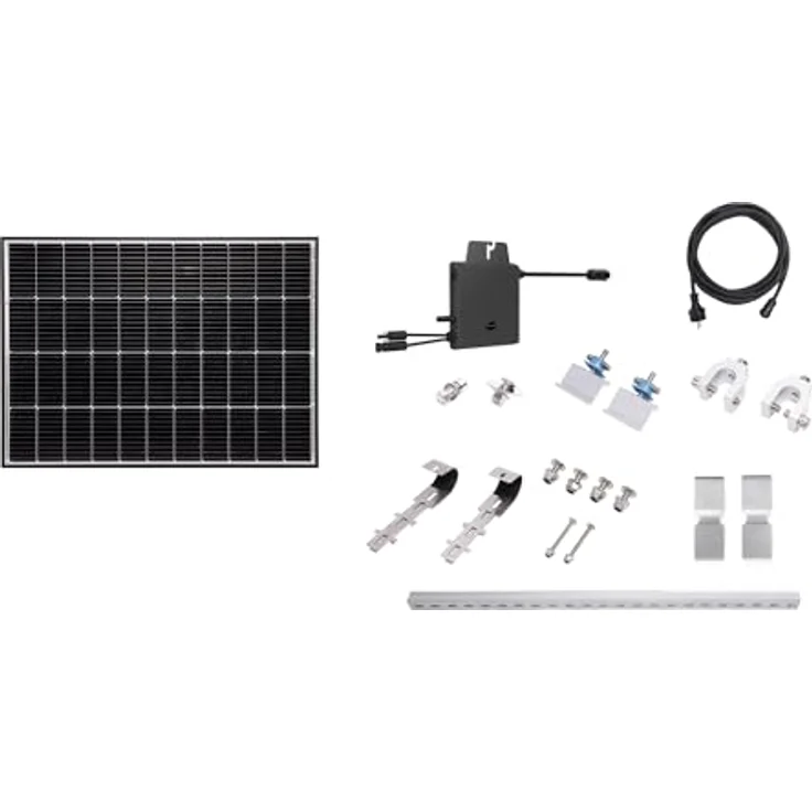 YARD FORCE Balkonkraftwerk Starter-Set LX SP170S, Komplettlösung mit robustem Solarmodul und WLAN-Wechselrichter – Bild 2