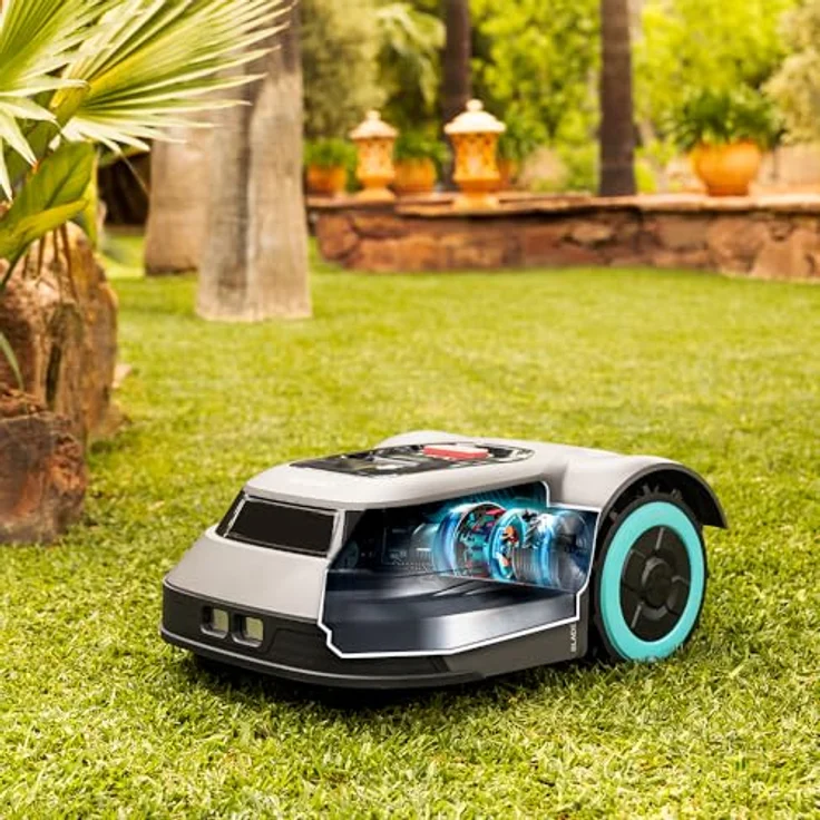 Cecotec Conga GrassHopper Map Connected, Mähroboter für Flächen bis 500 m², Digital Brushless Motor, 45% Steigung, APP Control, Regensensor, graufarben – Bild 5