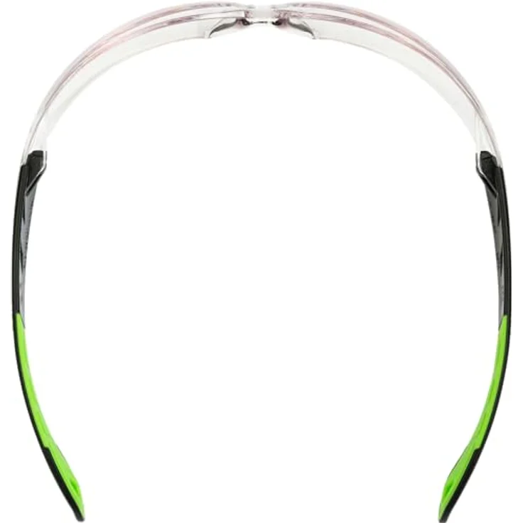 Uvex Pheos Schutzbrille - Supravision Excellence - Transparent-Schwarz-Grün – Bild 4