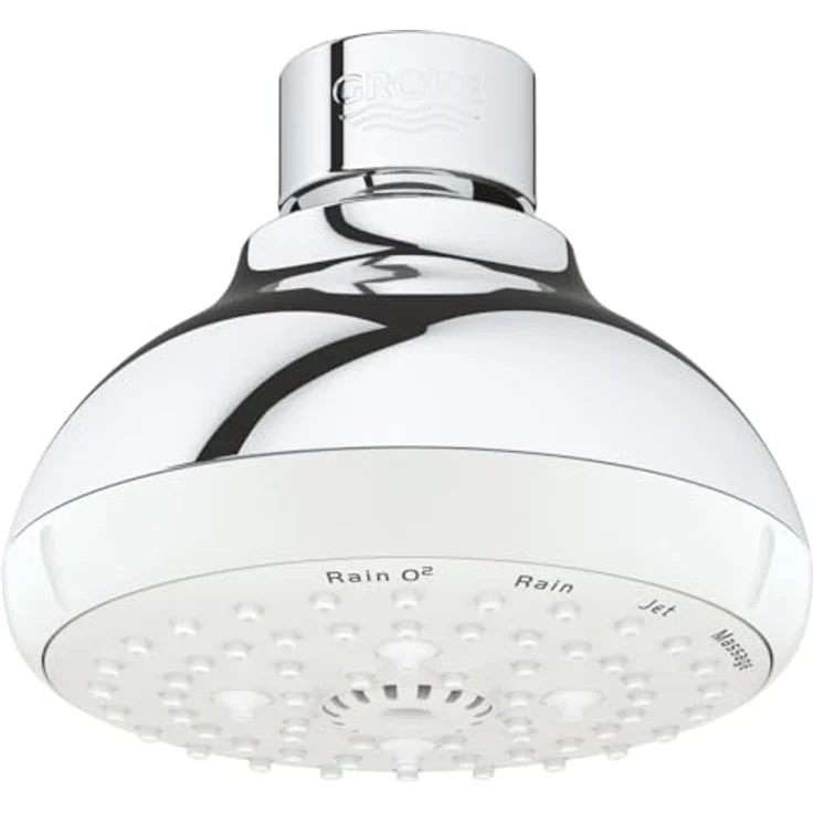 Grohe Tempesta 100 Kopfbrause, 10 cm Durchmesser, 9,5 l/min, Chrom mit EcoJoy und DreamSpray-Technologie – Bild 1