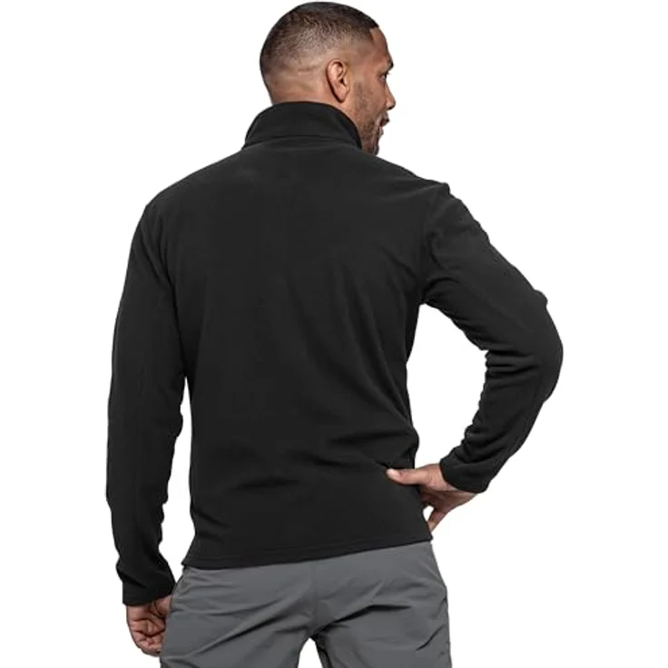 Schöffel Fleece Jk Style Qutang MNS, Herrenjacke aus recyceltem Material, atmungsaktiv und wärmend, Schwarz, XL – Bild 4