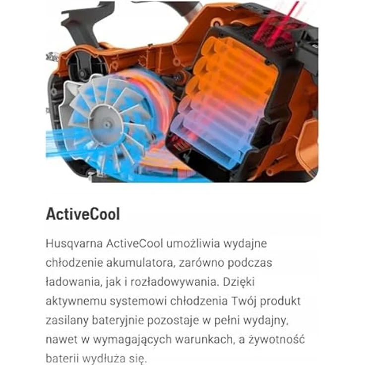 Husqvarna B220X, 36V Akku mit 6 Ah und ActiveCool-System für professionelle Anwendungen – Bild 4
