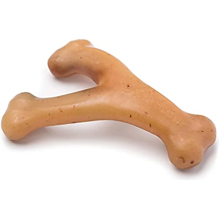 Benebone Wishbone Echter Huhn Klein Langlebiges Hundekauspielzeug für Aggressive Kauer – Bild 1