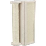 TRIXIE Kratzbrett Kratzbrett für Zimmerecken beige, 7 cm Stamm, Maße: 15 x 50 x 15 cm