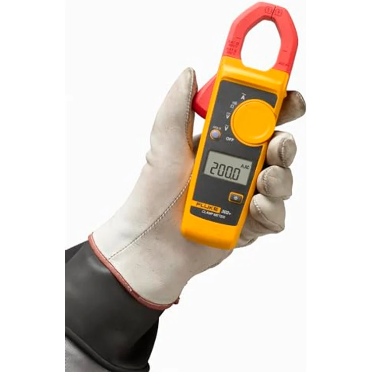 Fluke 302+, Digitale Strommesszange bis 400 A, mit hintergrundbeleuchteter Anzeige und Hard Point™ Messleitungssatz – Bild 3