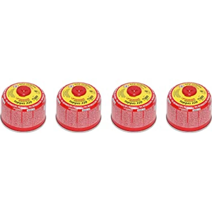 ROTHENBERGER Industrial Top Gas Schraub-Gaskartusche 370 ml, 7/16" EU, Gasgemisch 30% Propan / 70% Butan, 4 Stück – Bild 1