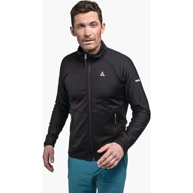 Schöffel Fleecejacke Hiking Fleece Jk Style Cascata MNS, 4-Wege-Stretch, Warme Fleece-Qualität, Schwarz – Bild 2