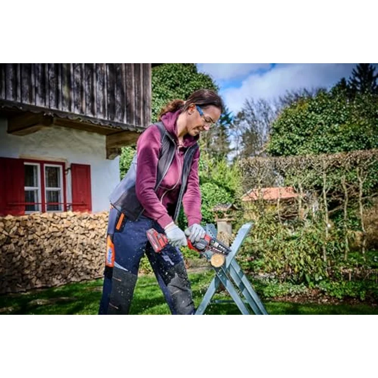 Einhell GE-PS 18/15 Li Bag Kit, Akku-Astkettensäge mit 18V Li-Ionen-Akku und ergonomischem Design – Bild 4