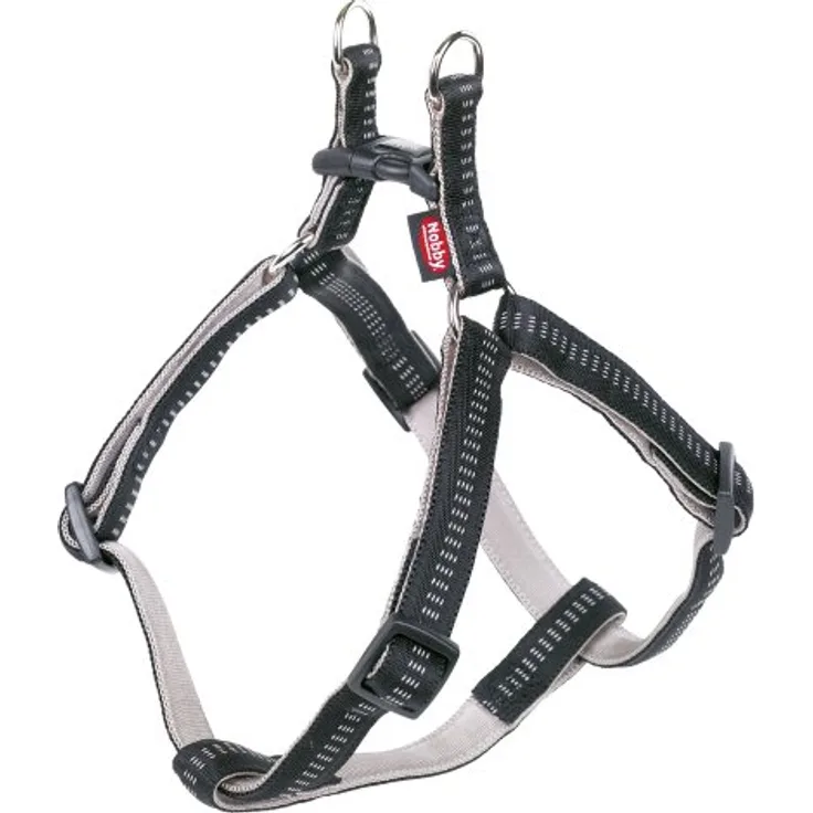 Nobby Geschirr Soft Grip, schwarz, stufenlos verstellbar, weicher Griff