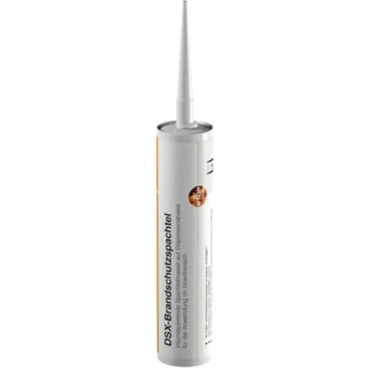 OBO DSX-K Automatischer Brandschutzspachtel, 300 ml Kartusche auf Dispersionsbasis für Innenräume, für Restfugen und Öffnungsverschlüsse