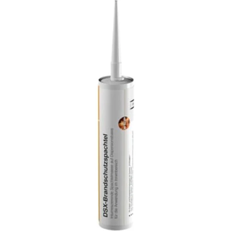OBO DSX-K Automatischer Brandschutzspachtel, 300 ml Kartusche auf Dispersionsbasis für Innenräume, für Restfugen und Öffnungsverschlüsse – Bild 1