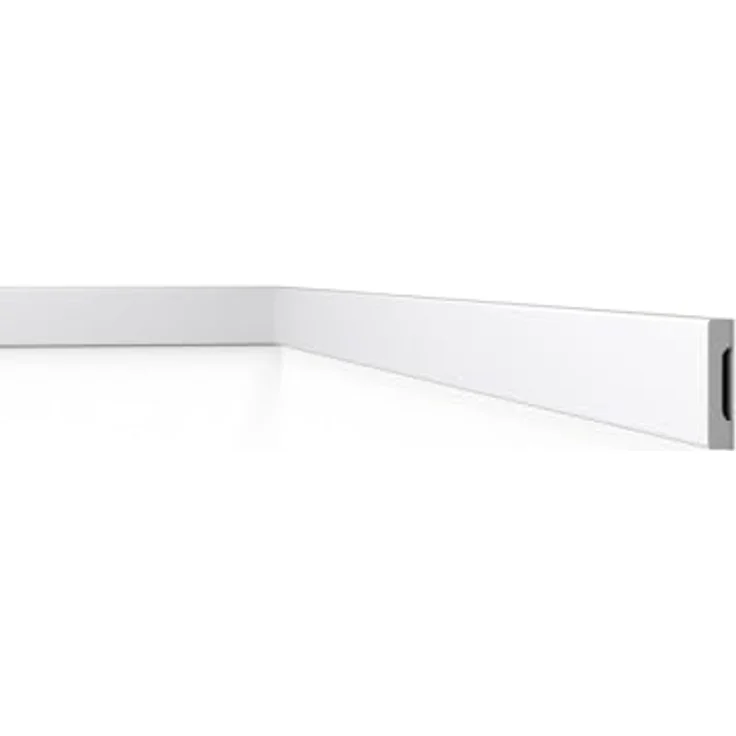 NOËL & MARQUET by nmc Zierleiste NMC WD4 WALLSTYL, klassische Wand- und Friesleiste, 2 m, Extrudiertes Polystyrol, weiß, vorgrundiert – Bild 1