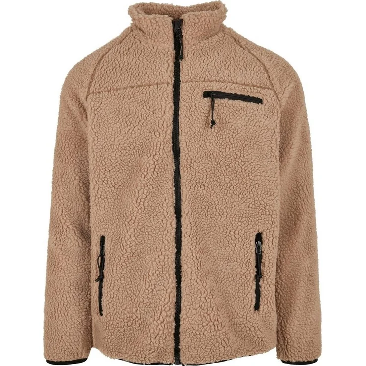 Brandit Herren Teddyfleece Jacket, Allwetterjacke mit hochflorigem Teddy-Fleece, blau – Bild 1