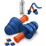 Senner Gehörschutzstöpsel WorkPro Strong, Premium Ohrstöpsel mit SNR 34 dB, 3 extra Paaren und Nylonschnur für Arbeitsplatzsicherheit