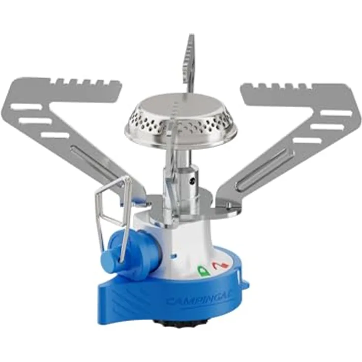 Campingaz Campingkocher Camping Connect, Gaskocher mit 1.25 kW Leistung und Easy Clic Connect, blau-silber