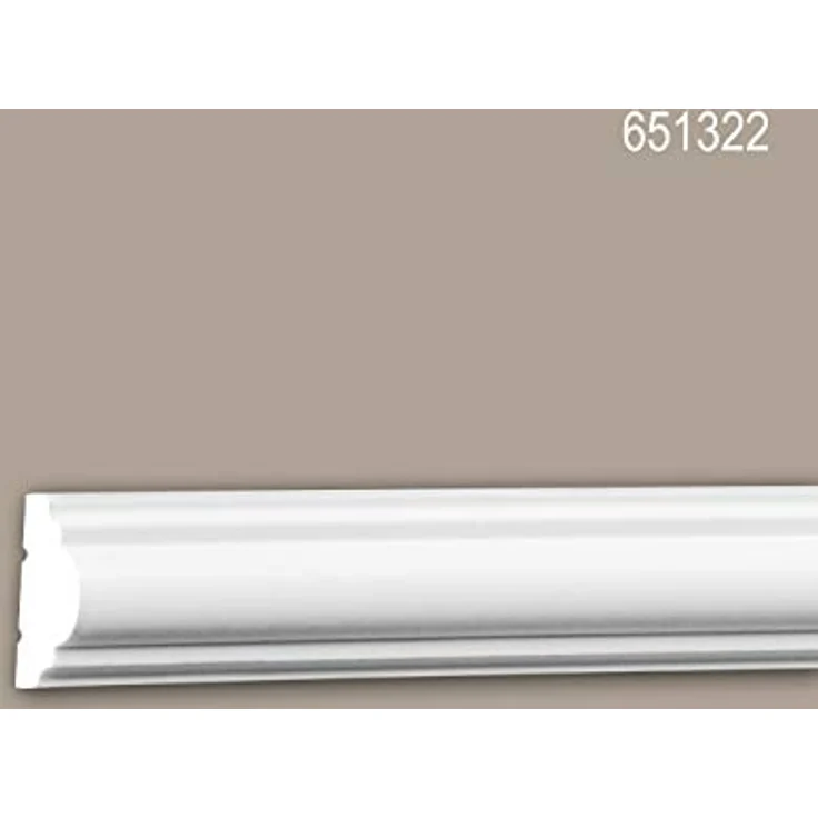 Profhome Zierleiste 651322, Leisten-Set mit 28 Zierleisten, 56 m, extrudiertes Polystyrol (XPS), weiß, für Innen- und Außenbereich – Bild 3