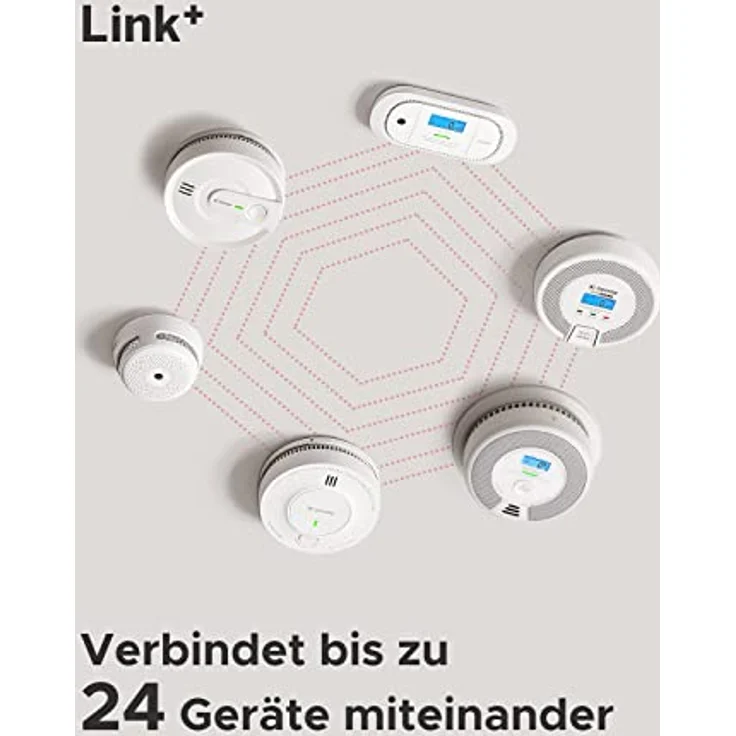 X-Sense XC01-M, Kohlenmonoxid-Melder mit digitaler LCD-Anzeige, austauschbarer Batterie, Spitzenwertspeicher, kompatibel mit SBS50-Basisstation, 1er-Pack – Bild 2