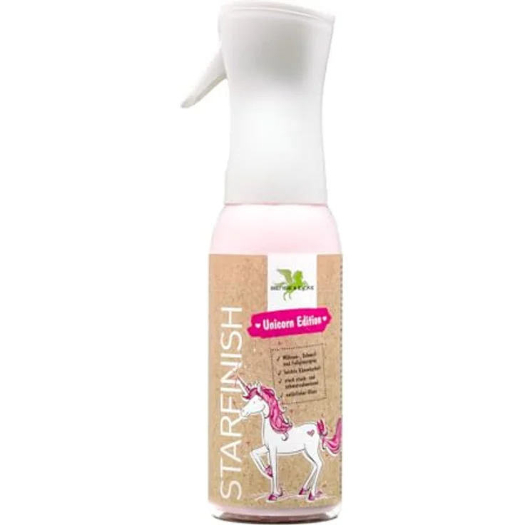 Bense & Eicke Fellpflege Geschenkset GlanzElse + StarFinish Unicorn-Edition, 500 ml, mit Glanzbürste und Mähnen- und Fellglanzspray – Bild 4
