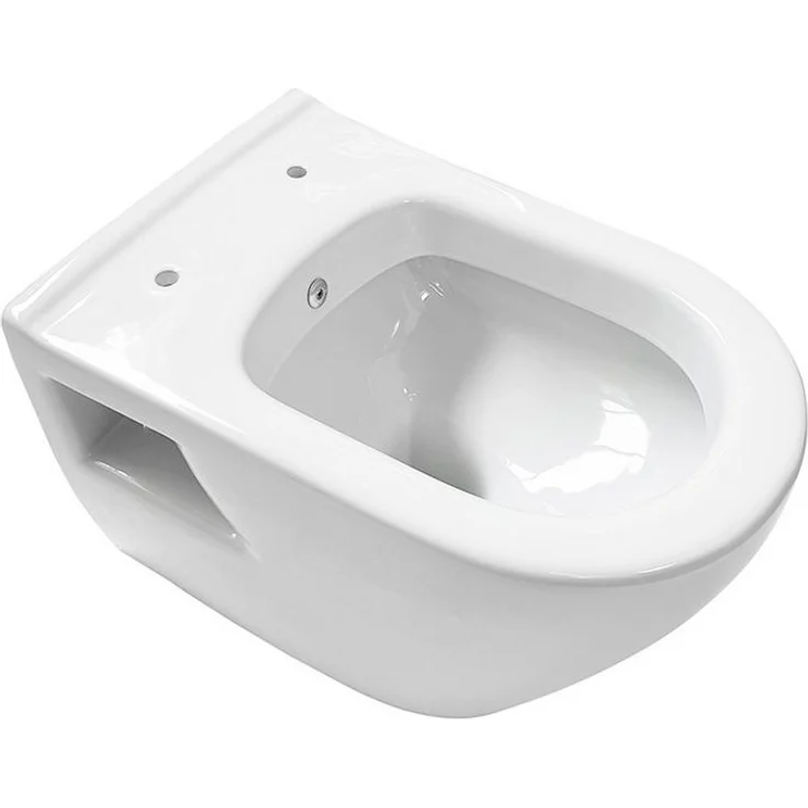 Aloni Tiefspül-WC AL5508, wandhängend, Abgang waagerecht, Taharet/Bidet-Funktion, ohne Deckel – Bild 1
