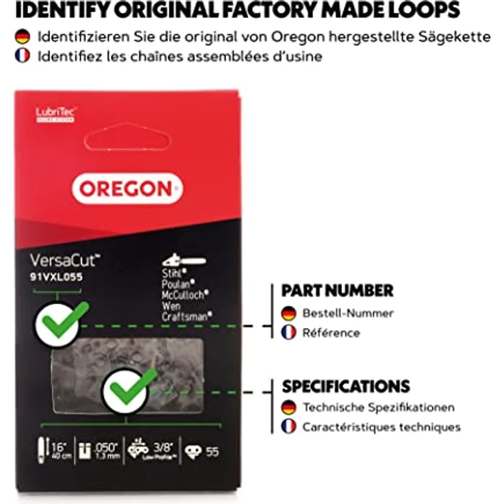 Oregon 3-8 Kette Semi Chisel ltp, 91VXL055E – Bild 5