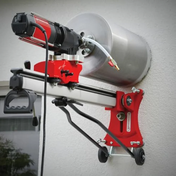 Rothenberger RODIACUT 400 / RODIADRILL 500, Tischbohrmaschine mit 3000 Watt Leistung, Bohrdurchmesser 32-400 mm, Bohrwinkelverstellung -15° bis +45° – Bild 2