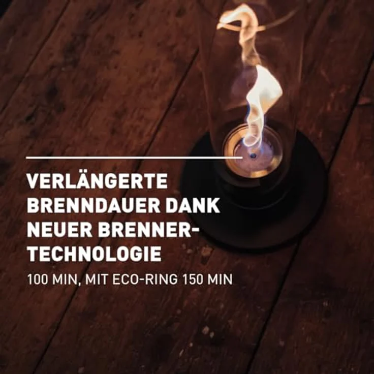 höfats - Spin 1200 Schwarz NEUES Modell mit verlängerter Brenndauer Dank innovativer Brenntechnologie - flüssig Bioethanolkamin, Edelstahl Tischfeuer, wärmender Tischkamin für Indoor und Outdoor – Bild 3