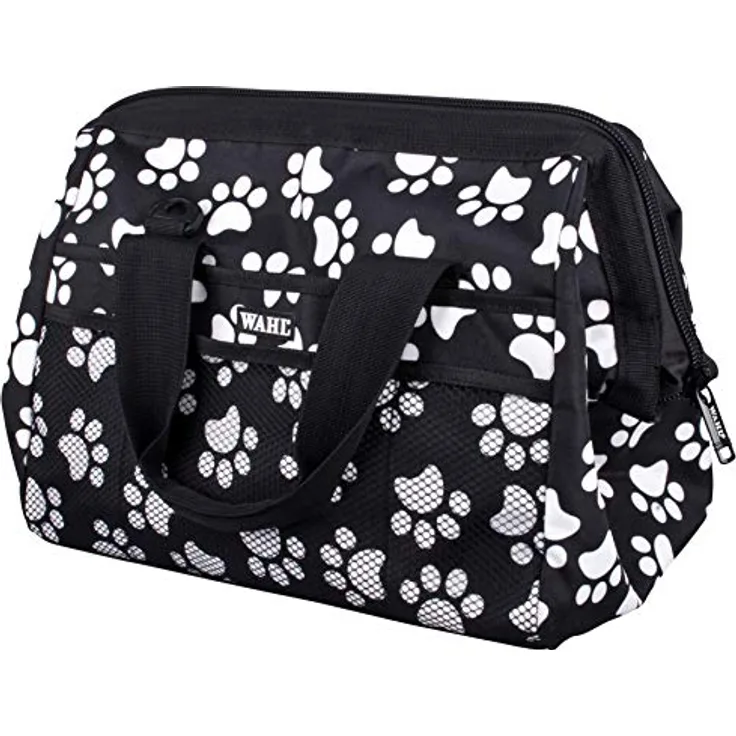 WAHL Fellpflege Reisetasche, weiß Paw Print Muster