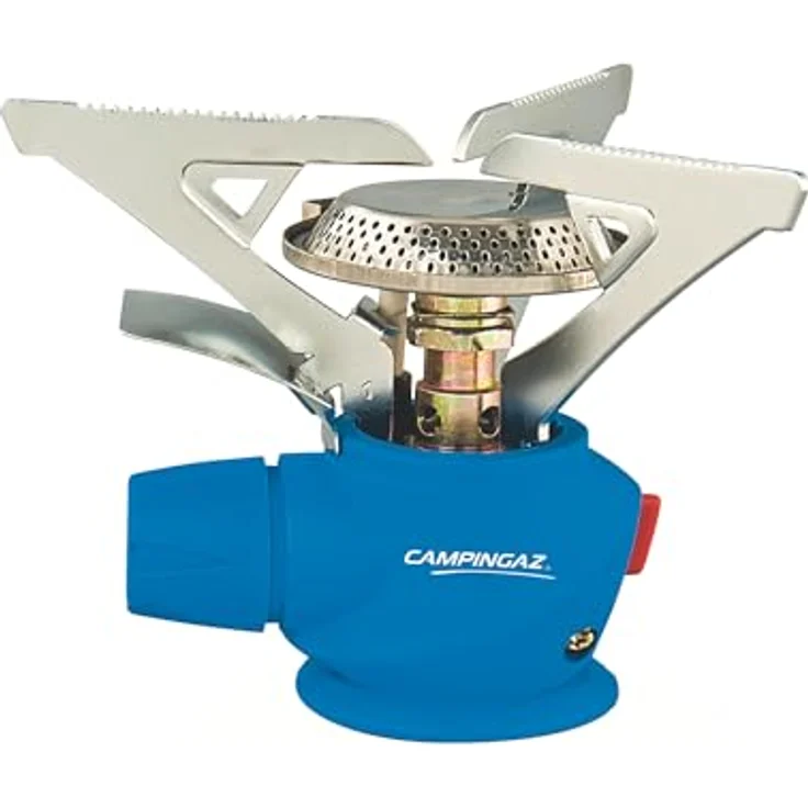 Campingaz Trekkingkocher Camp Bistro 2, kompakter Gaskocher mit Piezozündung und Windschutz, 2.900 W, inkl. Transportbox – Bild 1