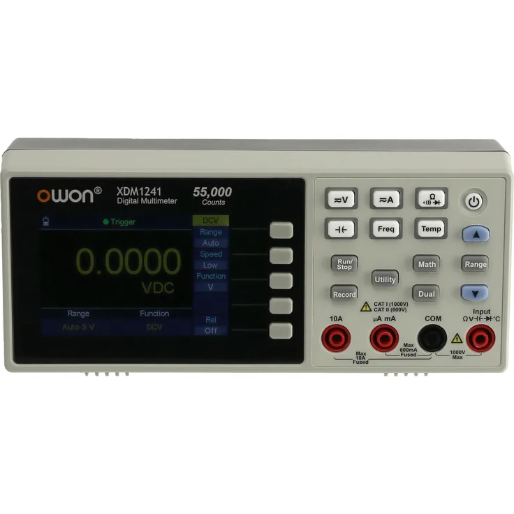 Owon XDM1241 Tisch-Multimeter, TRMS, 8,9 cm (3,5") LC-Display