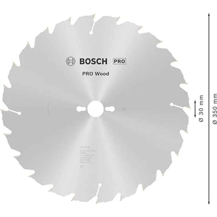 Bosch Professional Kreissägeblatt Construct Wood (Holz, 350 x 30 x 3,2 mm, 24 Zähne, Zubehör Kreissäge) – Bild 3