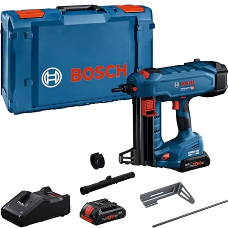 Bosch Akku-Betonnagler GNB 18 V-40 Professional, 2 Akkus, Brushless Motor, für Beton und Stahl, 22 Nägel Magazinkapazität – Bild 1