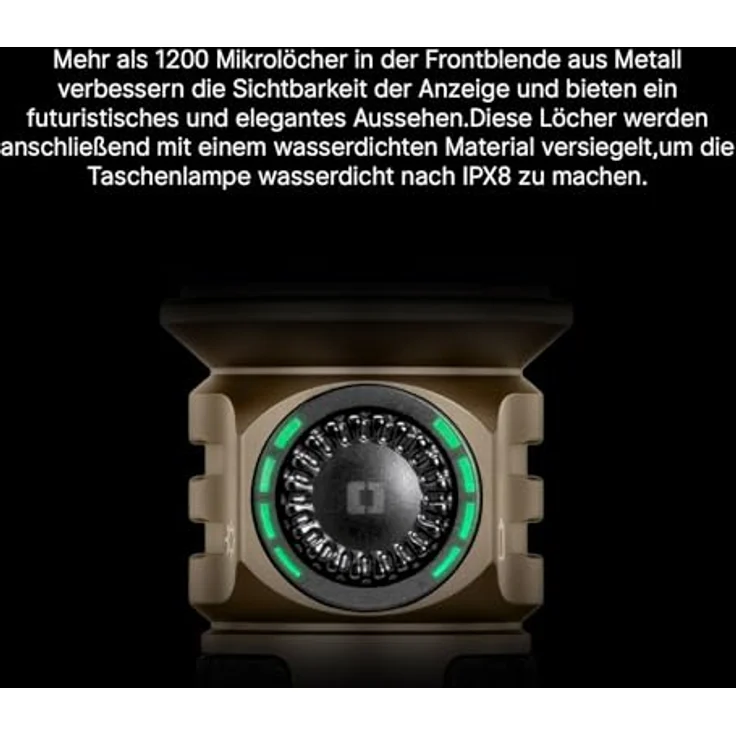 OLIGHT Seeker 4 Pro, LED Taschenlampe mit 5500 Lumen, akkubetrieben, wasserdicht bis 2 m, magnetisches Holster, 205 g – Bild 5