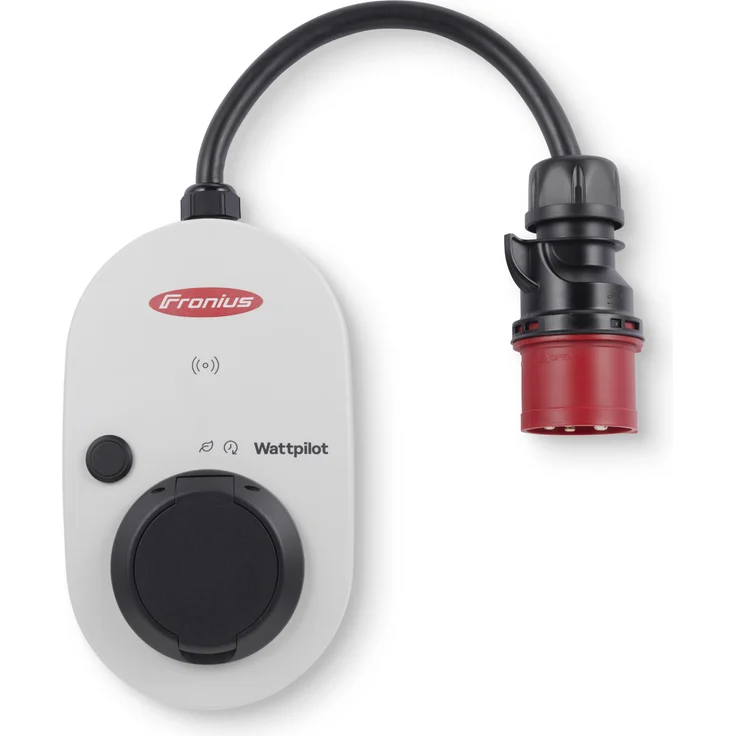 Fronius Elektroauto Ladestation Wattpilot Go 22 J 2 (Typ 2, 22 kW, 32 A) Transportable Wallbox - Schwarz – Bild 1