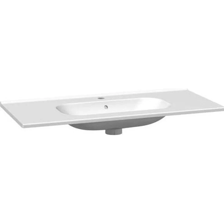 Dansani Kantate, Waschbecken mit 101 cm Breite, porcelaensvask, hvid